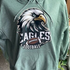 Green Eagles Hoodie Large